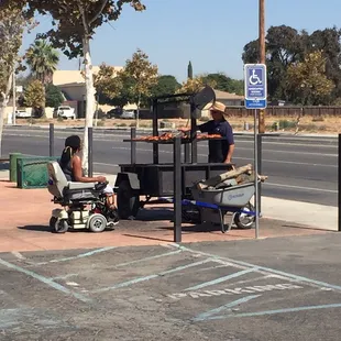 Amazing tri-tip and ribs from this little stand.
