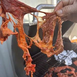 Marínate meet with extra fat