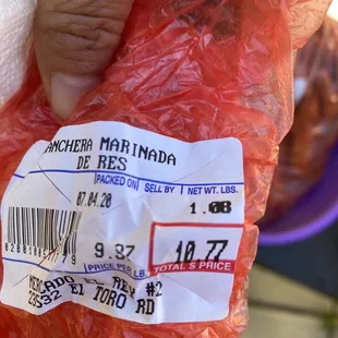 And I paid over $10 for a piece of some cheap meat