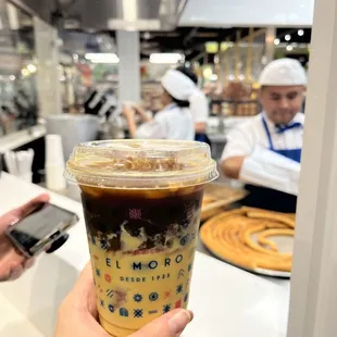 Flan espresso drink