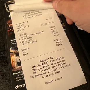 Very good food, but overpriced. Waiter charged me $1.50 for the ajillio sauce, but never told me there was a charge.