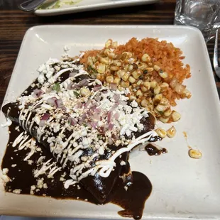 Mole Enchiladas