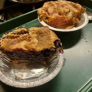 Berry, Strawberry/Rhubarb Pies