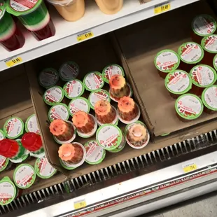 a variety of ice creams