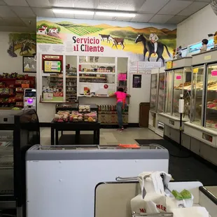 a woman in a grocery store