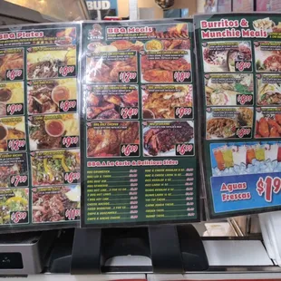 menus and prices