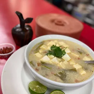 a bowl of mexican food