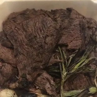 Had our carne asada cooked and it was delicious! They added some onions...yummmm yummmmm!