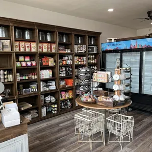 the inside of a grocery store