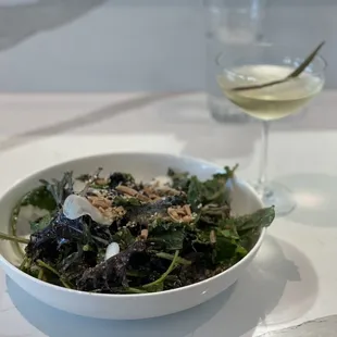 Kale Salad &amp; Mercantile Dill Martini