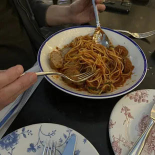 Spaghetti and Meatballs