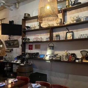 the interior of a restaurant