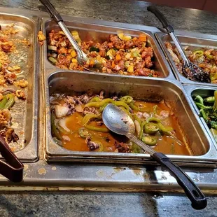 a variety of food items