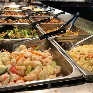 a variety of food items