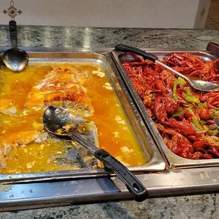 a variety of food items