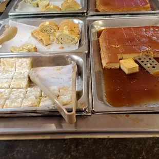 a variety of food items