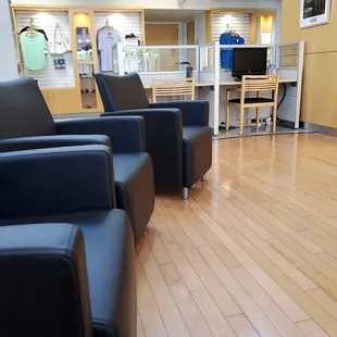 Empty waiting area