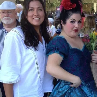 With cast member of Mary Poppins (Maria Pohpeens) :-)