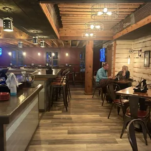 One of the multiple dining rooms.