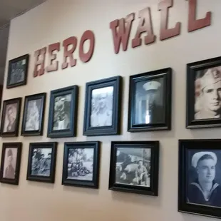 Entryway Wall of Heroes: Thoughtful