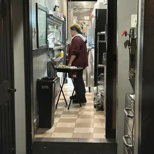 Waitress pickup area at kitchen
