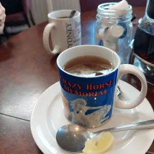 Tea and coffee - sorry no bloodies.