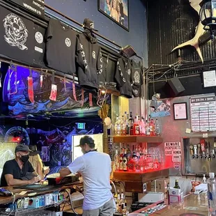 customers at the counter