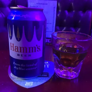 Cheap beers and we'll whiskeys