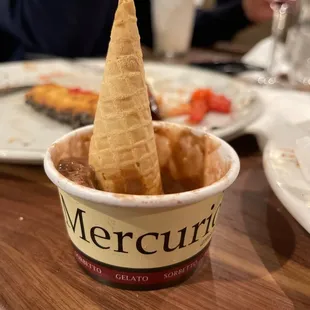 Enjoying some gelato