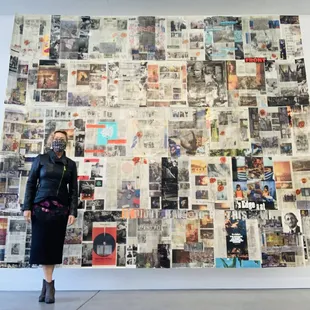 Julianne Sterling and her collage "It Didn't Have to Be This Way"