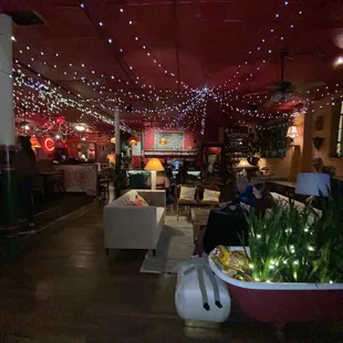 the interior of the restaurant