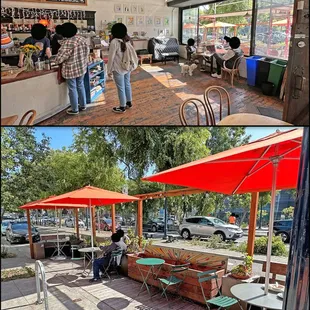 Mercury Cafe, has both inside and outside seating.