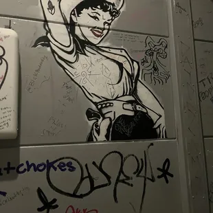 Ladies room at the Mercury Lounge