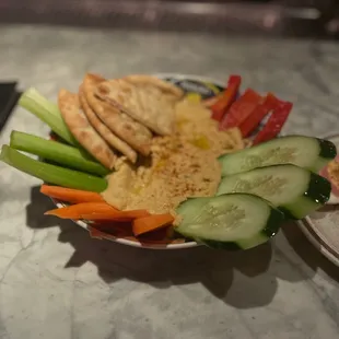 Oasis Hummus and Fresh Veggies