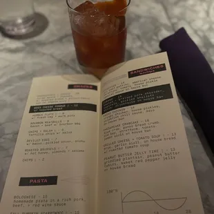 Food menu