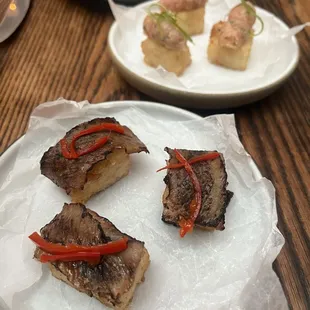 Wagyu and spicy tuna crispy rice