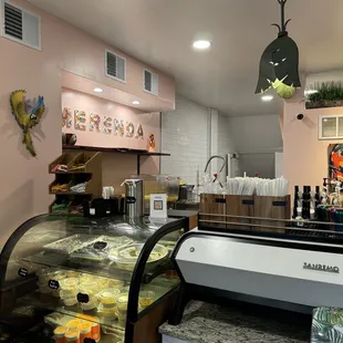 a deli counter in a restaurant