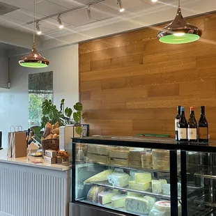 Inside counter and cheese