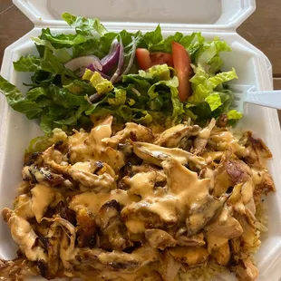 Yum Yum! Chicken Shawarma plate