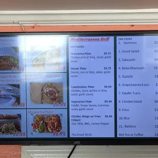 Menu boards