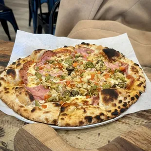 Muffuletta pizza at Meribo