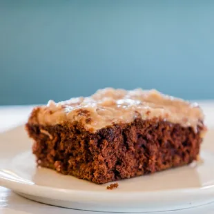 a piece of cake on a plate