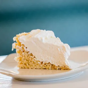 a piece of cake on a plate