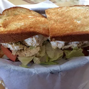 Chicken Salad Sandwich on Hawaiian Sweet Bread