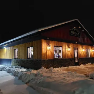 the outside of the building