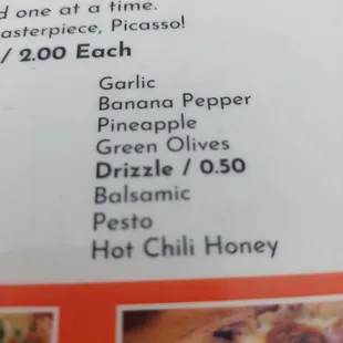 Don't forget to add the drizzle.