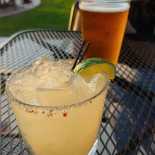 Margarita and Kona Big Wave