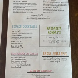 Drink Menu