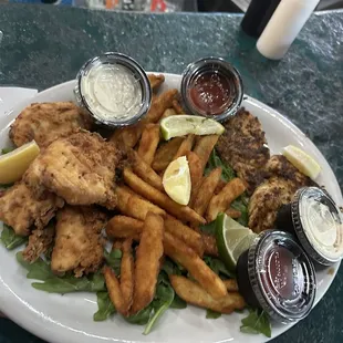 Fresh caught red blackened and fried by Chef Speiger.