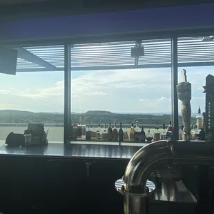 Hill country view from bar